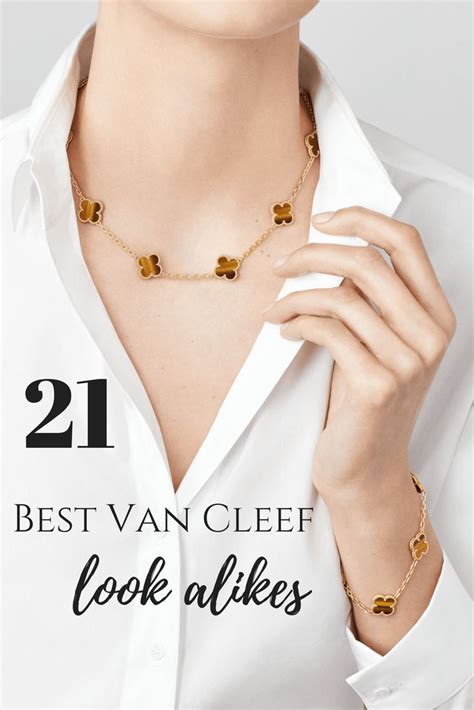 van cleef look alike jewelry